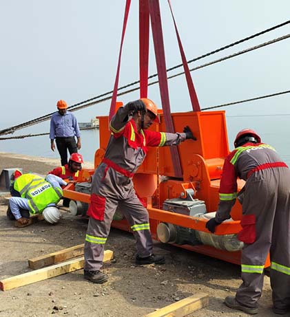 Erection & Commissioning of 1 No. Neuero M400 Ship Unloader Crane, Kakinada Port, Andhra Pradesh, India